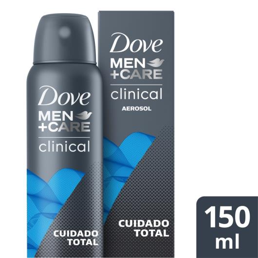 Desodorante Aerosol Antitranspirante Dove Men+Care Clinical Cuidado Total 150ml - Imagem em destaque