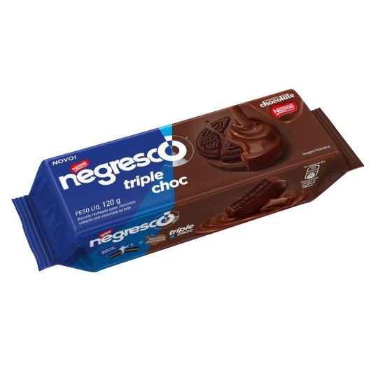 Biscoito NEGRESCO Recheado Coberto Chocolate 120g - Imagem em destaque