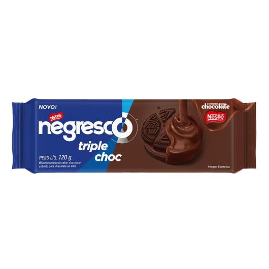 Biscoito NEGRESCO Recheado Coberto Chocolate 120g - Imagem em destaque