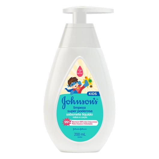 Sabonete Líquido Johnson's limpeza super poderosa 200ml - Imagem em destaque