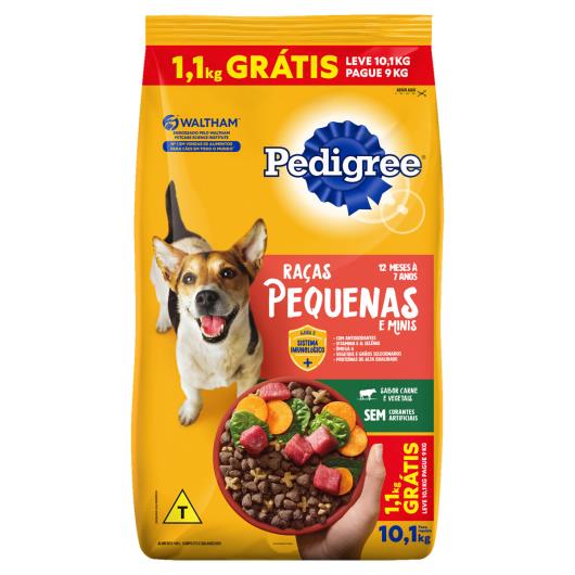 Alimento Pedigree para Cães Raças Minis e Pequenas Leve 10,1kg Pague 9kg - Imagem em destaque