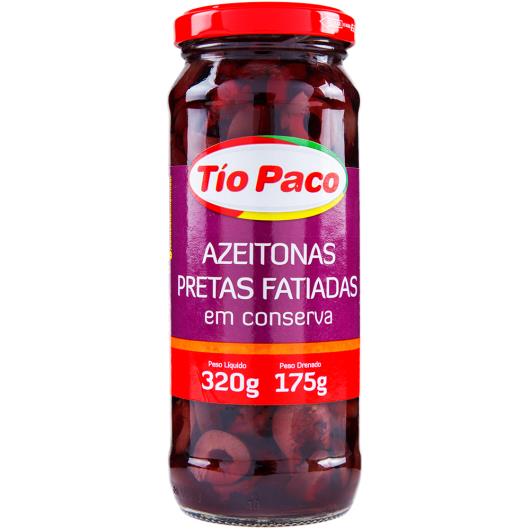 Azeitona preta fatiada Tio Paco Vidro 175g - Imagem em destaque