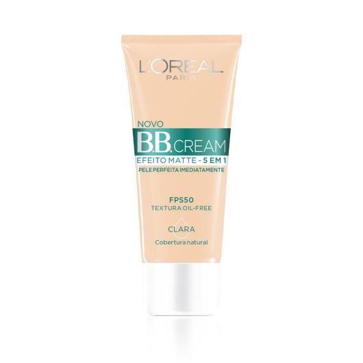 Base BB Cream L'Oréal Paris Efeito Matte Cor Clara FPS50 30ml - Imagem em destaque