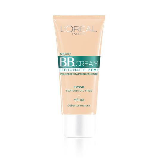 Base BB Cream L'Oréal Paris Efeito Matte Cor Média FPS50 30ml - Imagem em destaque
