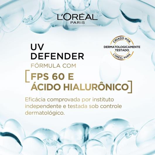 Protetor Solar Facial L'Oréal Paris UV Defender Antioleosidade Cor Clara FPS 60 40g - Imagem em destaque