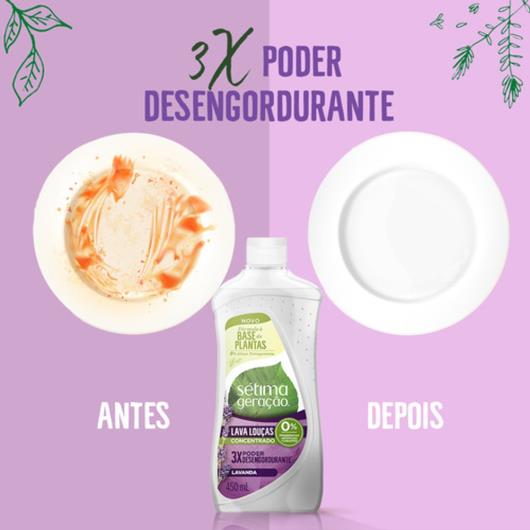 Detergente Concentrado Sétima Geração Lavanda para Louças 450ml - Imagem em destaque
