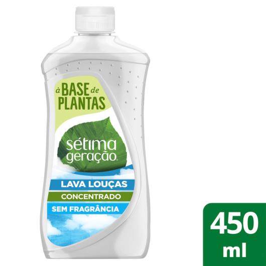 Detergente Concentrado Sétima Geração s/ Fragrância para Louças 450ml - Imagem em destaque