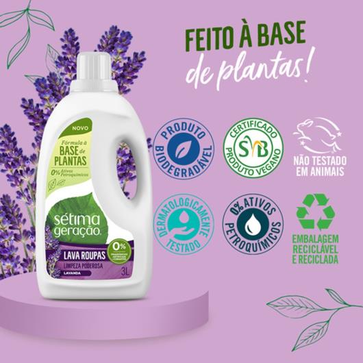 Sabão Líquido Sétima Geração Lavanda 3L - Imagem em destaque