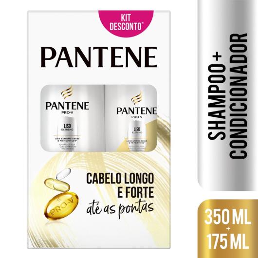 Shampoo Pantene Liso Extremo 350 ml + Condicionador 175 ml - Imagem em destaque