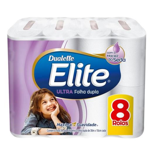 Papel higienico Elite folha dupla 30m c/ 8 unids - Imagem em destaque