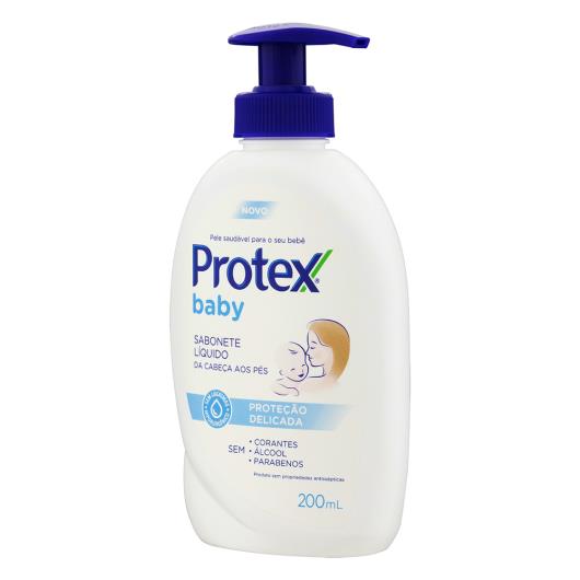 Sabonete Bebê Líquido da Cabeça aos Pés Protex Baby Proteção Delicada Frasco 200ml - Imagem em destaque