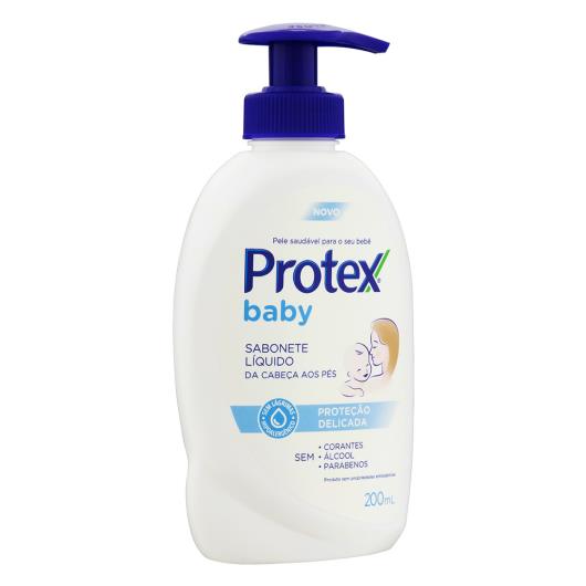 Sabonete Bebê Líquido da Cabeça aos Pés Protex Baby Proteção Delicada Frasco 200ml - Imagem em destaque