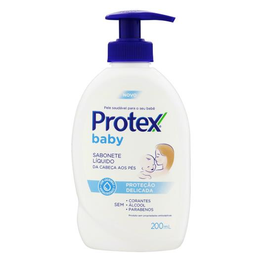 Sabonete Bebê Líquido da Cabeça aos Pés Protex Baby Proteção Delicada Frasco 200ml - Imagem em destaque