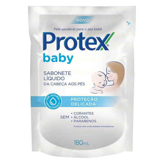 Sabonete Bebê Líquido da Cabeça aos Pés Protex Baby Proteção Delicada Sachê 180ml Refil - Imagem em destaque