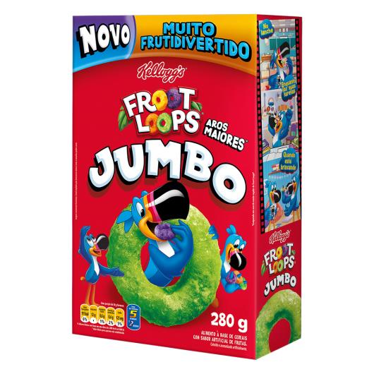 Cereal Matinal Frutas Kellogg's Froot Loops Jumbo Caixa 280g - Imagem em destaque