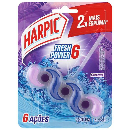 Detergente Sanitário Bloco Lavanda Harpic Fresh Power 6 - Imagem em destaque