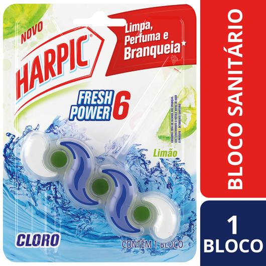 Detergente Sanitário Bloco Limão Harpic Fresh Power 6 - Imagem em destaque