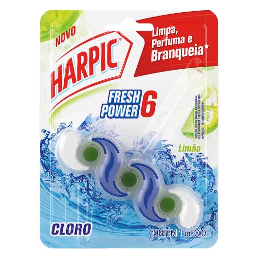 Detergente Sanitário Bloco Limão Harpic Fresh Power 6 - Imagem em destaque