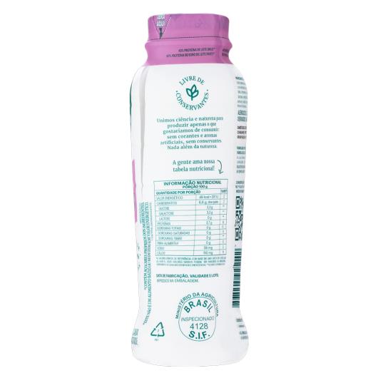 Iogurte Desnatado Jabuticaba Zero Lactose Verde Campo Natural Whey Frasco 250g - Imagem em destaque