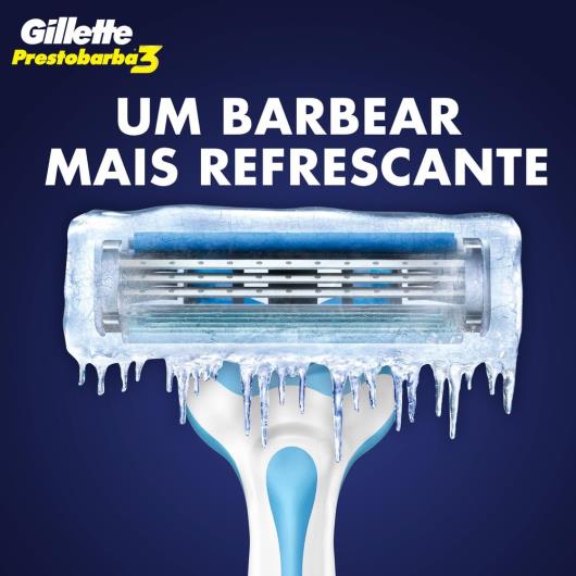 Aparelho Descartável para Barbear Gillette Prestobarba3 Cool Leve 4 Pague 3 unids. - Imagem em destaque