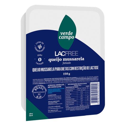 Queijo Verde Campo mussarela fatiado Lacfree 150g - Imagem em destaque