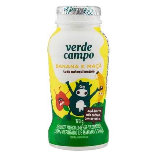 Iogurte Parcialmente Desnatado Banana e Maçã Verde Campo Kids 170g - Imagem em destaque