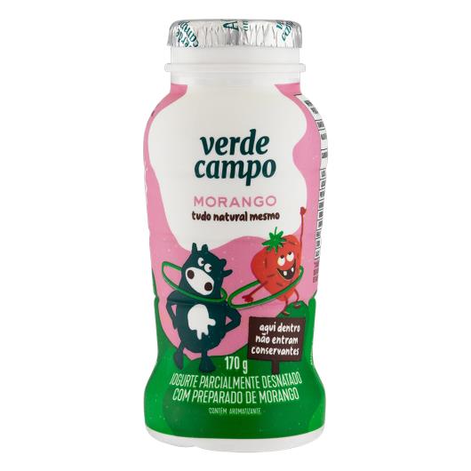 Iogurte Parcialmente Desnatado Morango Verde Campo Kids 170g - Imagem em destaque