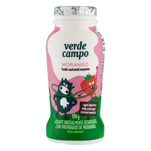 Iogurte Líquido Verde Campo Morango 170g - Imagem em destaque