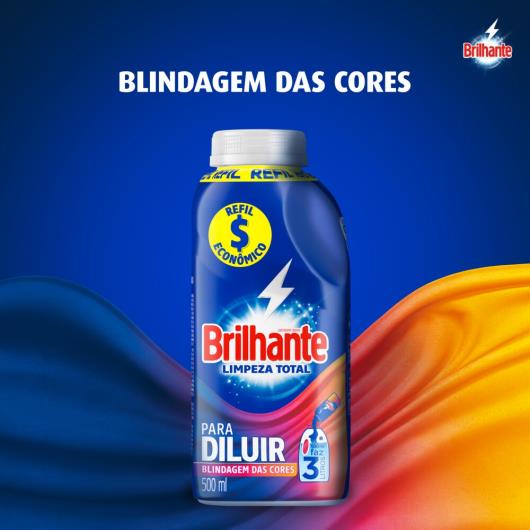 Detergente Líquido Brilhante Limpeza Total para Diluir 500ml - Imagem em destaque