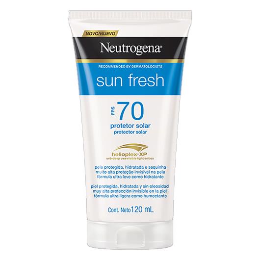 Protetor Solar FPS 70 Neutrogena Sun Fresh Bisnaga 120ml - Imagem em destaque