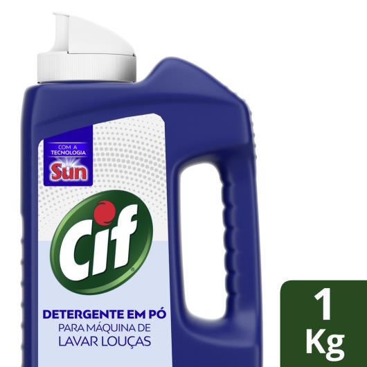 Detergente em Pó Cif Para Maquina De Lavar Louças 1 KG - Imagem em destaque