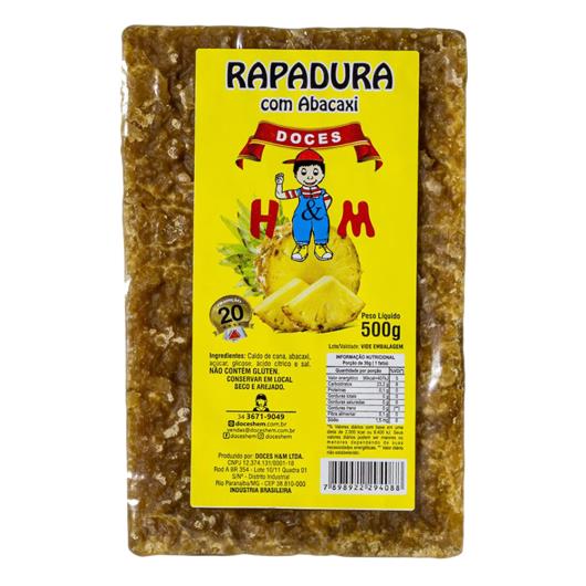 Rapadura Com Abacaxi H&M 500g - Imagem em destaque