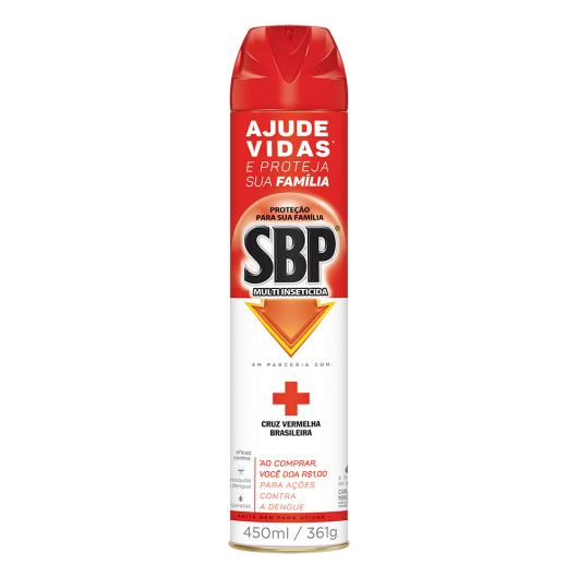 Inseticida aerosol SBP multi inseto cruz vermelha 450ml - Imagem em destaque