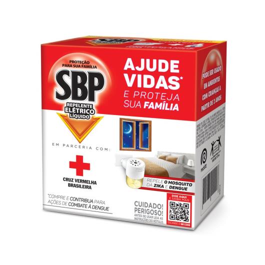 Repelente Eletrico Líquido SBP Aparelho + Refil 35ml Cruz Vermelha - Imagem em destaque