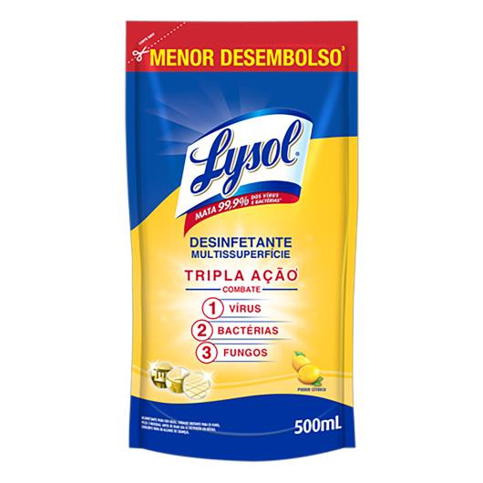 Desinfetante Lysol poder cítrico Refil 500ml - Imagem em destaque