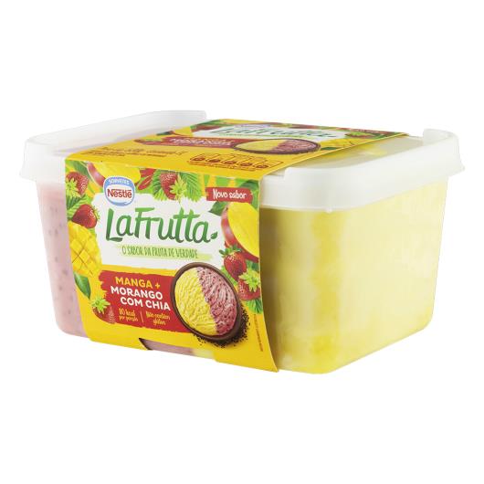 Sorbet Manga e Morango com Chia La Frutta Pote 1L - Imagem em destaque