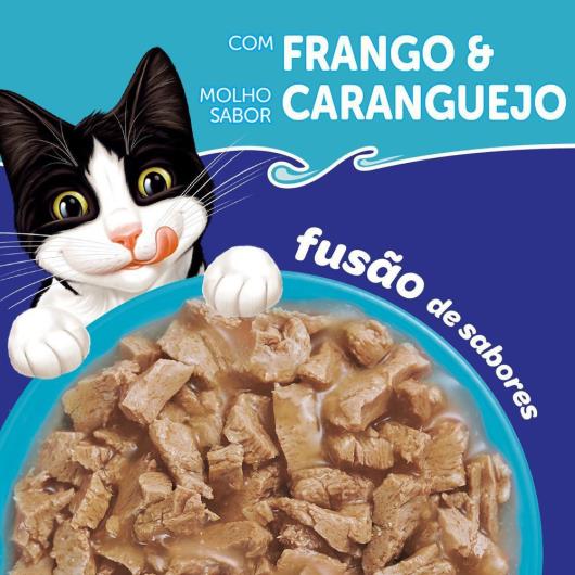 Ração Úmida FELIX Fantastic Tiritas Frango e Caranguejo 85g - Imagem em destaque