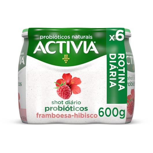 Activia Shot Probióticos Framboesa e Hibisco 6x100g 6 unidades - Imagem em destaque