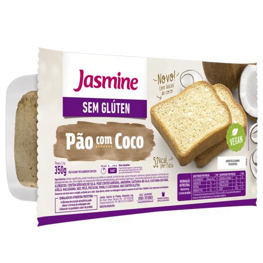 Pão Coco sem Glúten Jasmine Pacote 350g - Imagem em destaque