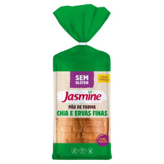 Pão de Forma Jasmine Chia e Ervas Finas sem Glúten Vegano Pacote 350g - Imagem em destaque