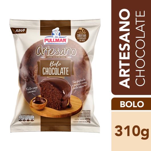 Bolo Redondo Artesano Chocolate Pullman 310g - Imagem em destaque