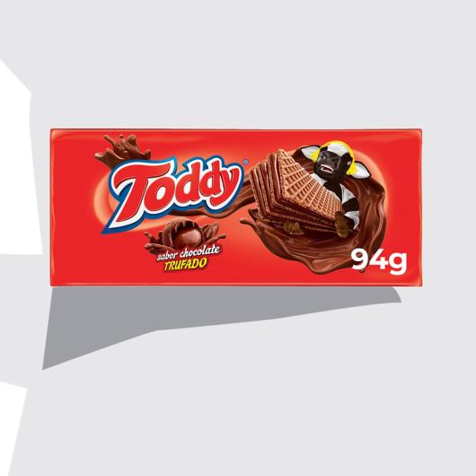 Biscoito Wafer Chocolate Trufado Toddy Pacote 94g - Imagem em destaque