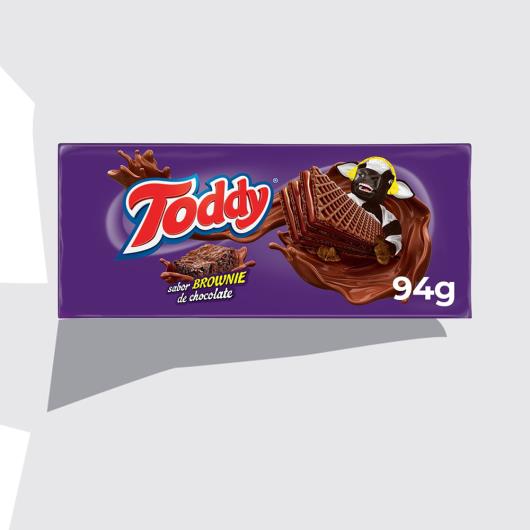 Biscoito Wafer Brownie de Chocolate Toddy Pacote 94g - Imagem em destaque