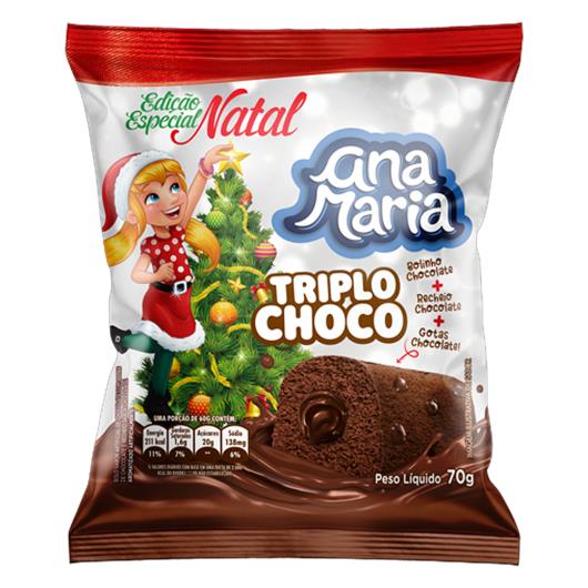 Bolo Ana Maria triplo choco Edição Natal 70g - Imagem em destaque