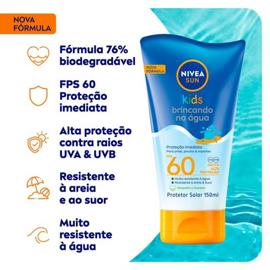 Protetor Solar Nivea sun kids FPS60 150ml - Imagem em destaque