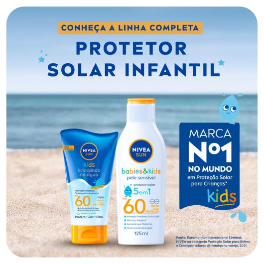 Protetor Solar Nivea sun kids FPS60 150ml - Imagem em destaque