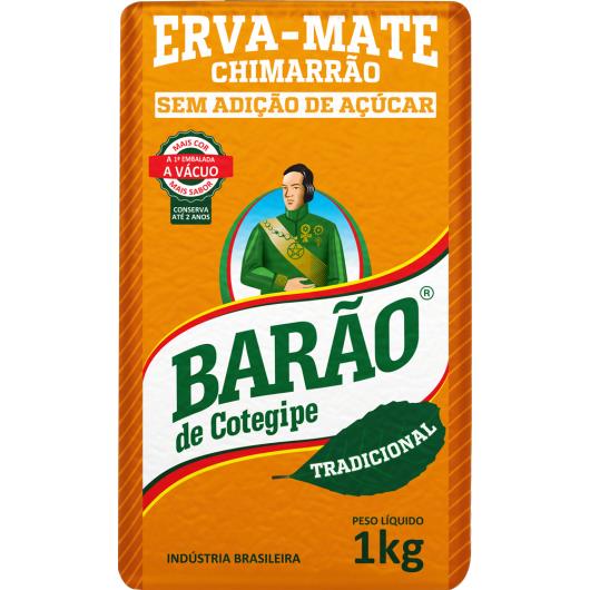 Erva Mate Barão de Cotegipe Tradicional Chimarrão sem açúcar 1kg - Imagem em destaque