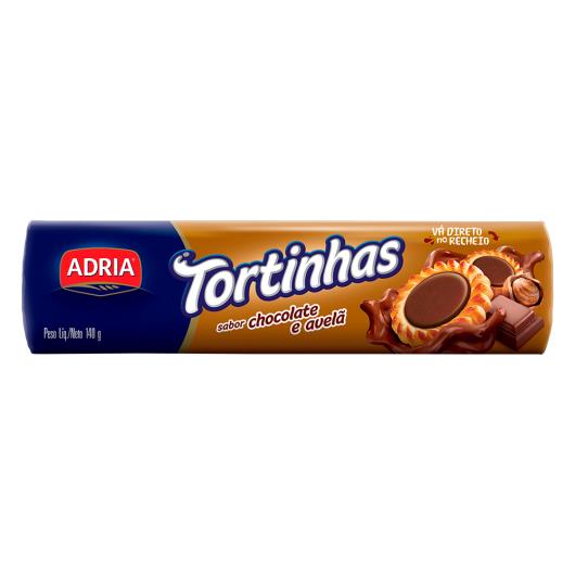 Biscoito Adria Tortinha Chocolate e Avelã 140g - Imagem em destaque