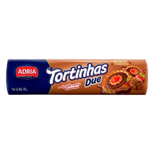Biscoito tortinha Adria due trufa e geleia de morango 140g - Imagem em destaque