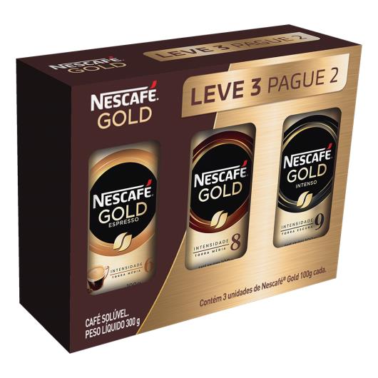 Café Solúvel Nescafé Gold espresso+intenso Leve 3 Pague 2 300g - Imagem em destaque